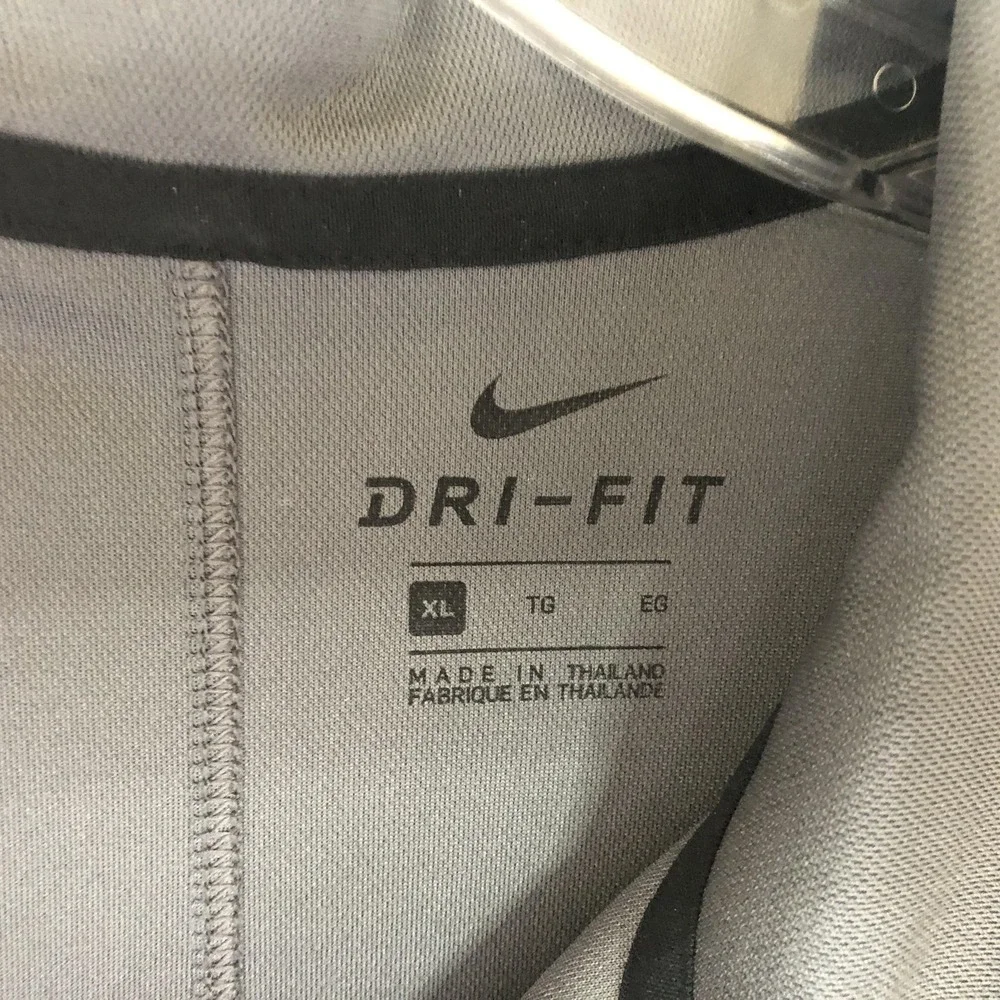 Duke Blue Devils Polo Shirt Mens XL Gray NCAA Lacrosse Nike Dri Fit Performance